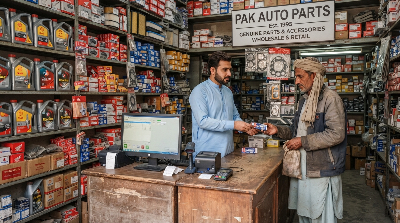 Auto Parts and Spare Parts Shop using onlinePOS