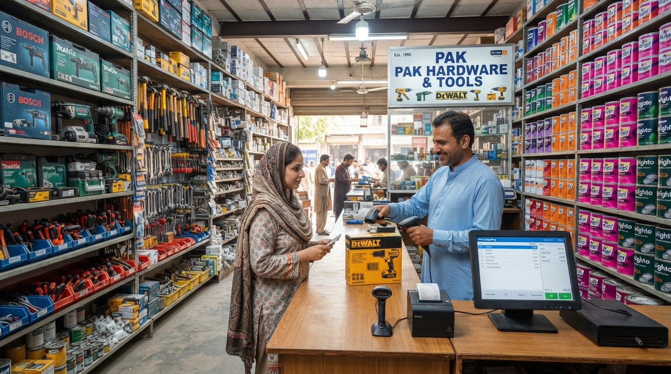 Hardware and Electrical Store using onlinePOS
