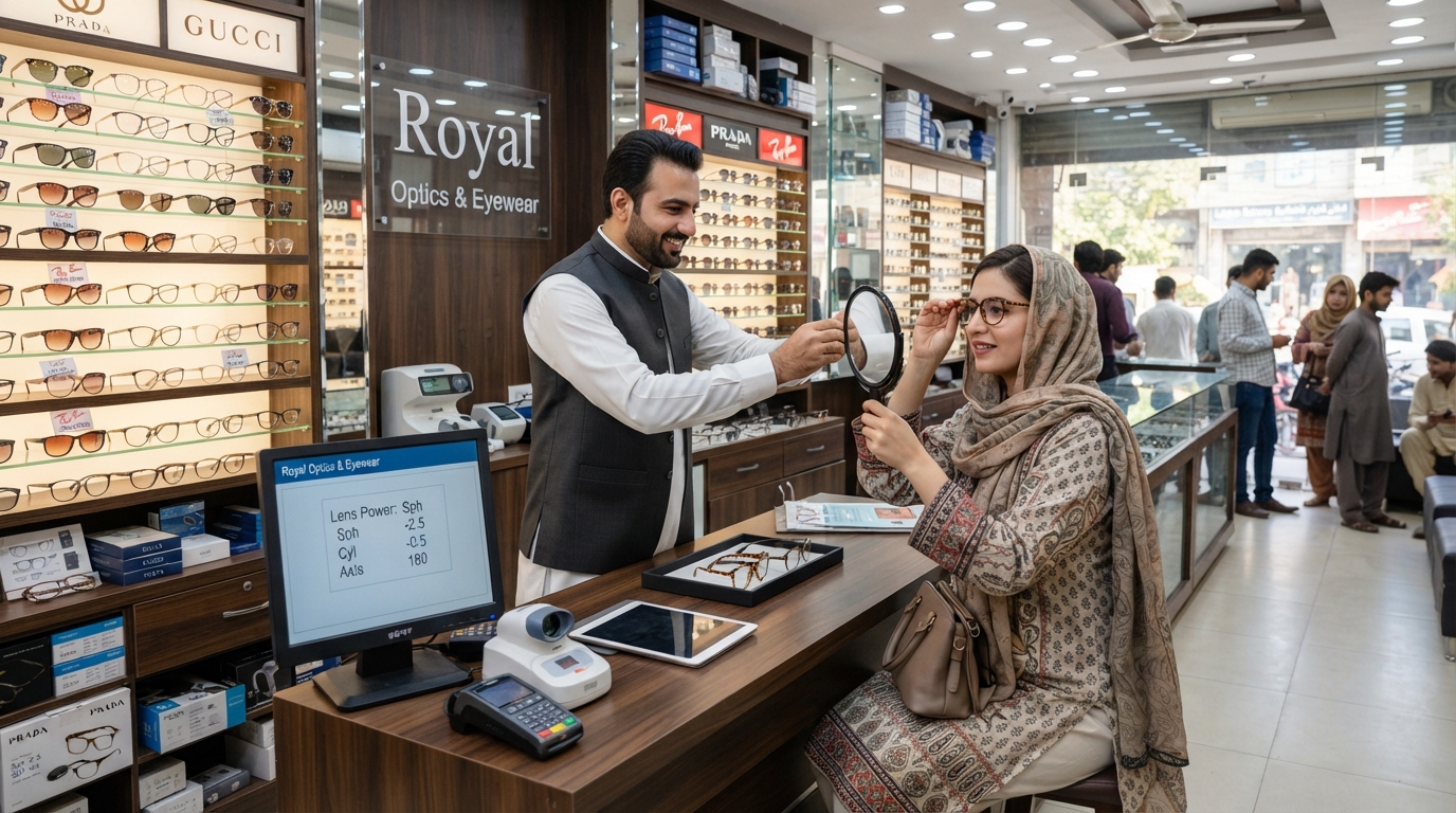 Optical and Eyewear Store using onlinePOS