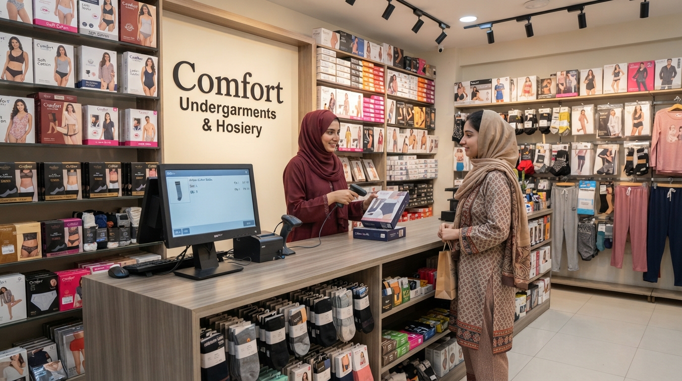 Undergarments and Hosiery Shop using onlinePOS
